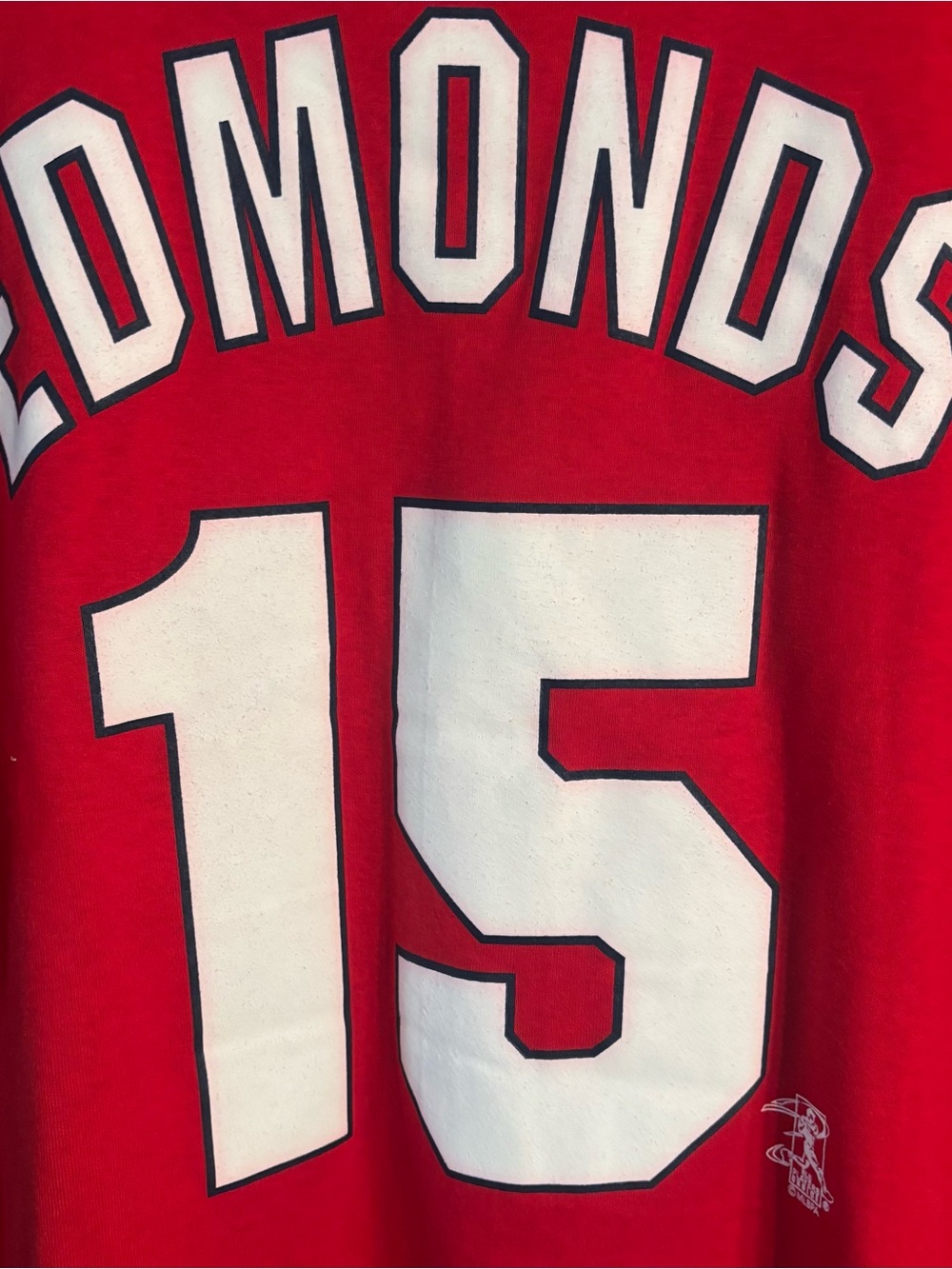 Majestic Red St. Louis Cardinals Jim Edmonds # 15 Shirt-Jersey - Picture 6 of 7